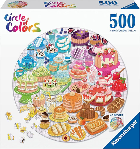 17171 Postres Rompecabezas Circular 500 Piezas Ravensburger