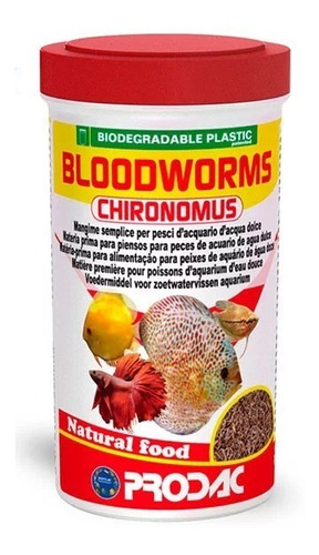 Imagen 1 de 1 de Prodac Bloodworms Chironomus Larva D Mosquito 25gr Proteína 