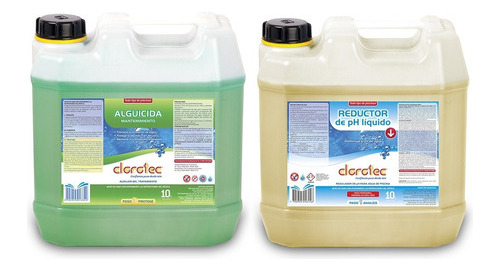 Reductor Ph Liquido 10l Alguicida Mantenimiento Clorotec 10l