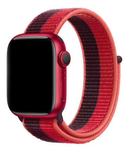 Pulseira De Nylon Loop Para Apple Watch 41mm - Red 2022