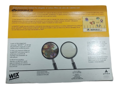 Imagen 4 de 5 de Filtro Antipolen Aire Acondicionado Tablero Ford Focus