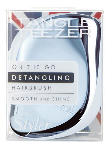 Cepillo Pelo Tangle Teezer Compact Styler Baby Blue Chrome