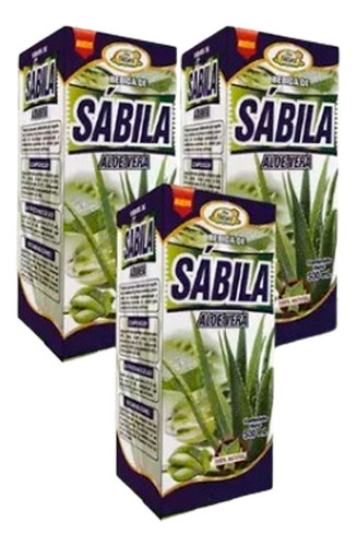 3 X 49 Soles | Sabila (aloe Vera) Mas Natural 500ml