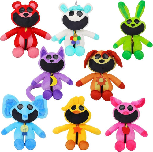 8 Piezas De Peluches Smiling Critters Para Niños Y Niñas. A