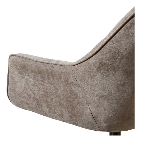 Sillón Poltrona Marte Para Living Velvet Gris