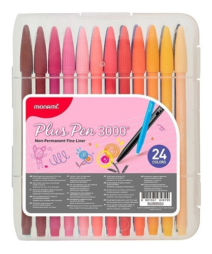 Monami Plus Pen 3000 24 Colores
