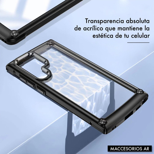Imagen 7 de 10 de Funda Hibrida Reforzada Compatible Samsung S22 Ultra