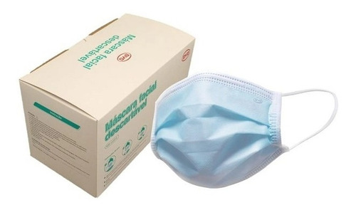 Máscara Descartável Byd De Proteção Facial Tripla 200unidade