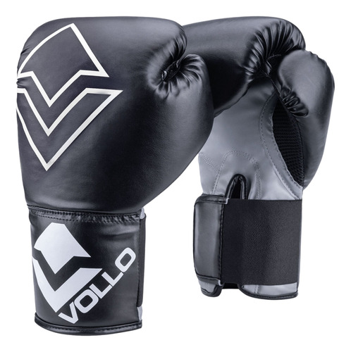 Luva De Boxe Iniciante Treinos 12oz Adulto Preta Vollo