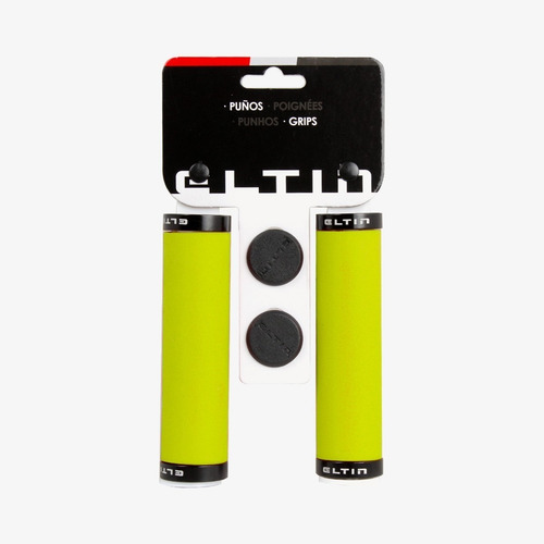 Imagen 2 de 2 de Puño De Bicicleta Eltin Silicona Touch, Amarillo