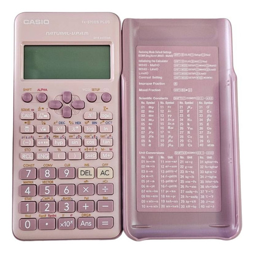 Calculadora Casio Fx-570es Plus Rosa 2da 