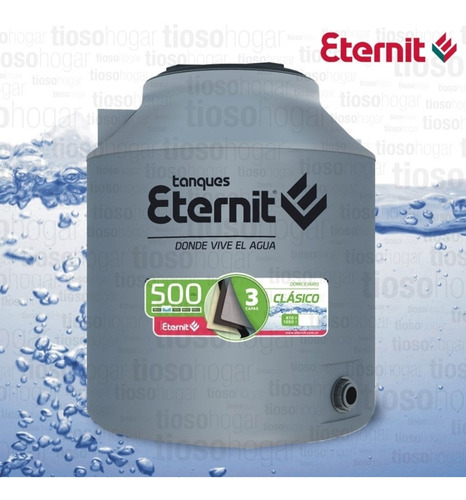 Tanque De Agua 500 Lts Tricapa Eternit Exterior Do Envio
