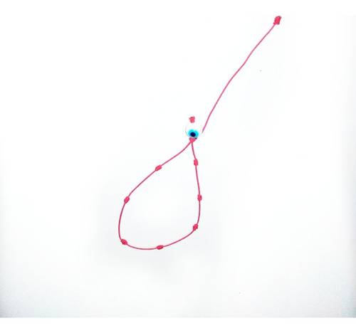 Pulsera 7 Nudos Ojo Turco Hilo Rojo Protección Mal De Ojo Diámetro 6 Cm