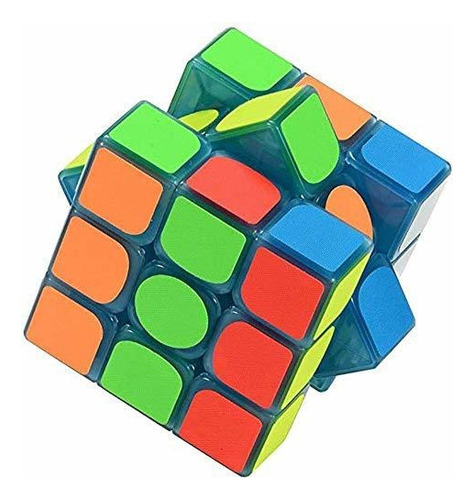 Cubo De Velocidad Fluorescente Azul 3x3 Glow Dark Magic Spee