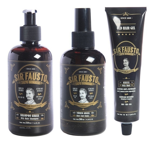 Sir Fausto Magistral Cabello Graso Shampoo Tónico Gel 6c