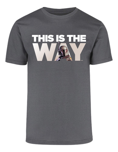 Playera Hombre Mandalorian Star Wars Algodon Oficial
