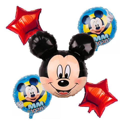 Globo Metalizado De Mickey Mouse Celebración Fiesta Arlequín