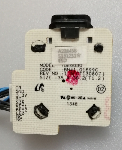 Flex Y Botonera Samsung Un32fh4005 Bn96-20370v. Bn41-01899c (Usado)