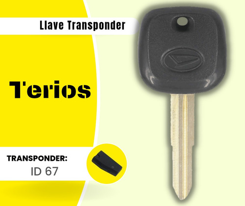 Llave Chip Transponder Para Toyota Terios