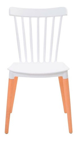 Imagen 5 de 5 de Silla Para Comedor Oirchot Polipropileno Patas En Madera