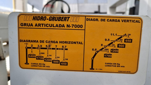 Camión Con Hidrogrúa Hidro Grubert N 7000