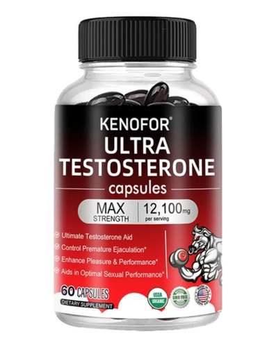 Ultra Testosterona Max Strength 60 Cápsulas