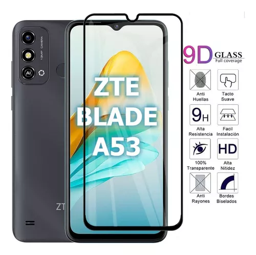 Funda Uso Rudo Para Zte Blade A53 + 9d Cristal Templado