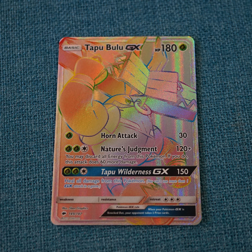 Tapu Bulu Gx - 149/147 - Hyper Rare - Carta Pokemon