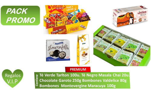 Regalos Vip Pack Promo Chocolates Bombones Tés Exclusivos