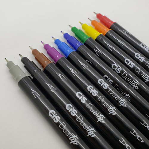 Bloco De Exercício Lettering + Marcador Brush Dual Tip Cis