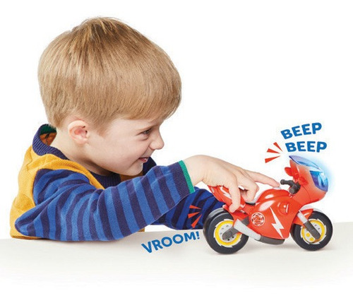 Ricky Zoom Moto Figura Original Marca Tomy Luz Sonido 20 Cm