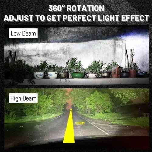Ampolletas Turbo Led H1 Ojo Lupa Vision 360° Canbus 25000lm