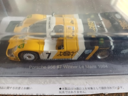 Porsche 956 #7 Winner Le Mans 1984 Spark 1/43 Diecast Amarillo (Usado)