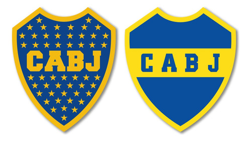 Cuadro Boca Juniors + Boca Retro Combo Escudo Futbol 40 Cm
