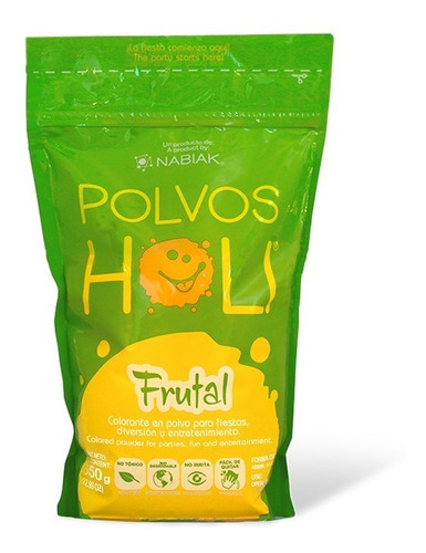 Polvos Holi Maxibolsa 650 G Varios Colores Con Aroma Frutal