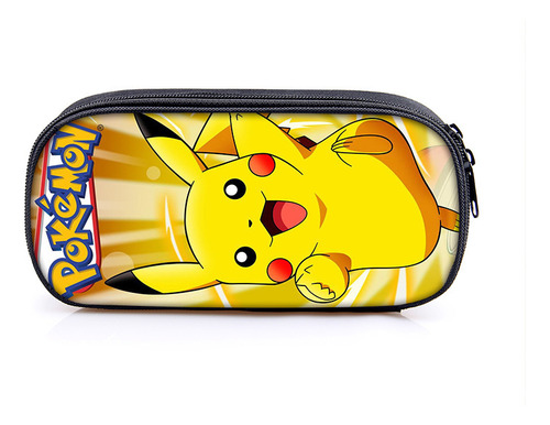 Bolso Para Bolígrafos Pet Elf Pikachu Student De Una Sola Ca