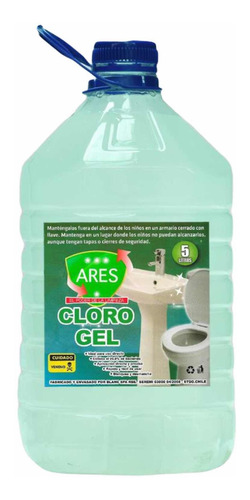 Cloró Gel, 5 Litros Marca Ares