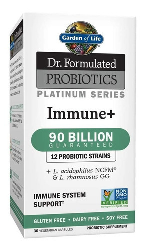 Probióticos Garden Of Life Platinum Series Immune+ 90 Bilhoes Sabor Sin sabor
