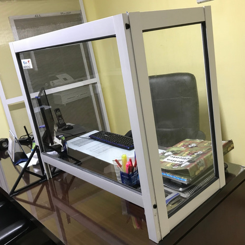 Barrera Sanitaria Mostrador Protector Tipo Box 100x60+30x60