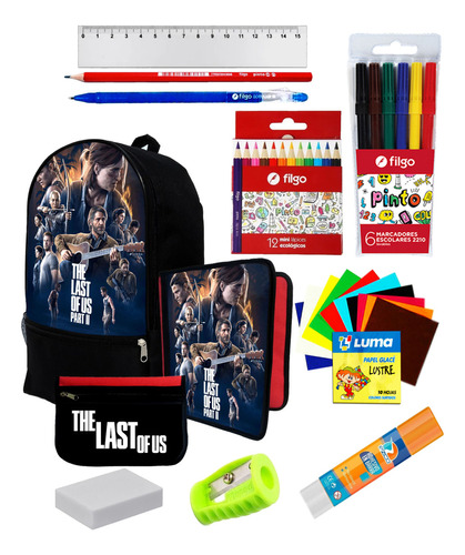 Super Set Mochila + Utiles De  The Last Of Us C408