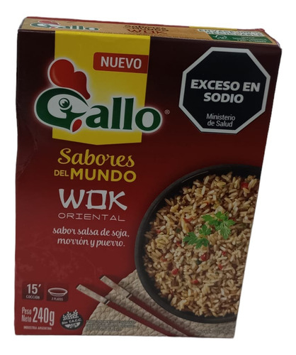 Arroz Gallo Sabores Del Mundo Wok Oriental 240 Gr S/tacc X 5