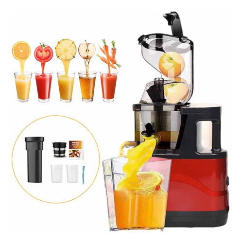 Extractor De Jugos Eléctrico, Licuadora De Frutas Y Verduras Color Negro