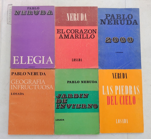 Pablo Neruda. Elegía. Primeras Ediciones 