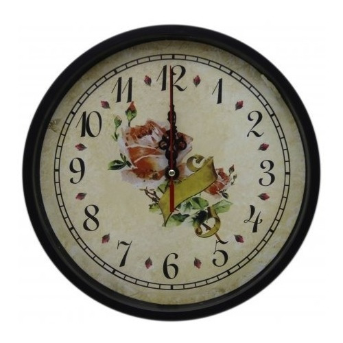 Reloj De Pared Vintage Sepia 25cms