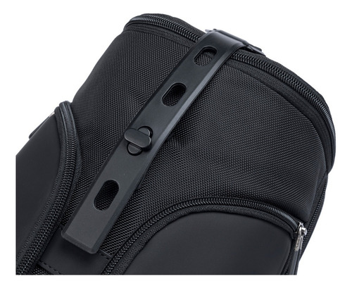 Bolsa Transversal Shoulder Bag Masculina Mochila Swissport Cor Preto Desenho do tecido Lisa