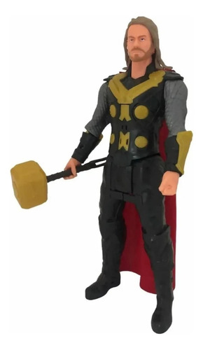 Muñeco Thor Articulable De 30cm Con Luz Sonido