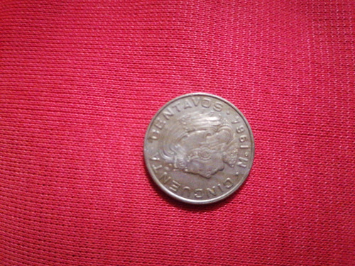 Moneda Cincuenta Centavos 1964 México 