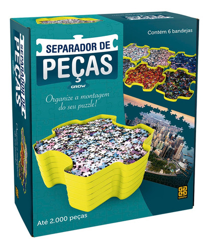 Separador De Peças Puzzle Amarelo Grow