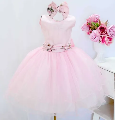 Vestido de daminha noivinha 2025