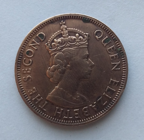 Moneda De 1 Cents De 1961 Territorios Británicos Del Caribe 